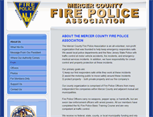Tablet Screenshot of mercercountyfirepolice.org